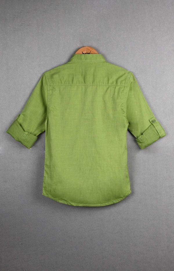 Boys Full Sleeve Kurta Cotton Shirt - Image 2