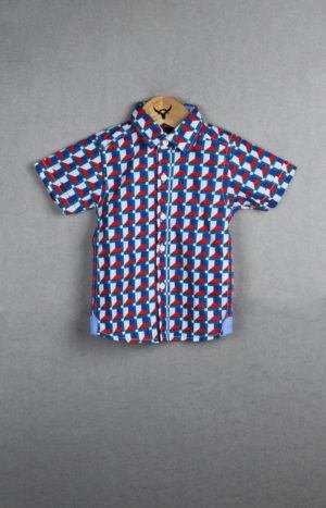 Baby Boy Half Sleeve AOP Cotton Shirt