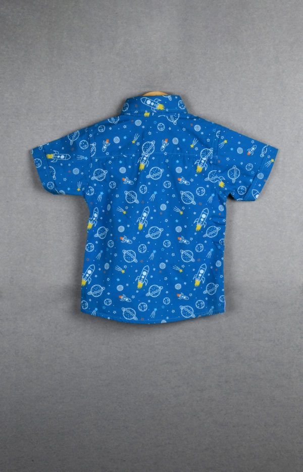 Baby Boy Half Sleeve AOP Cotton Shirt - Image 2