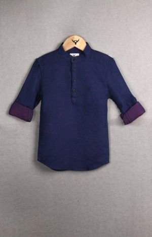 Boys Full Sleeve Kurta Cotton Shirt