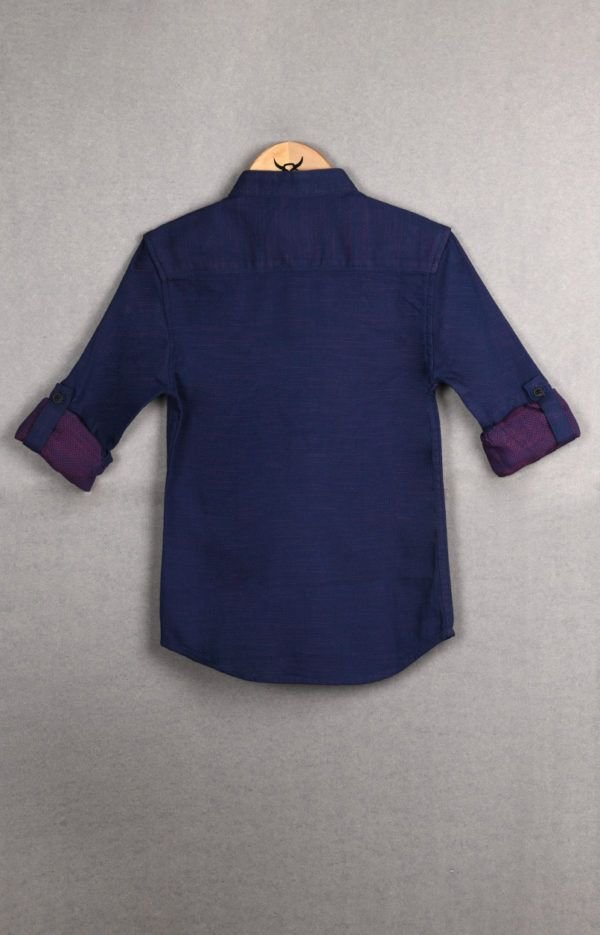 Boys Full Sleeve Kurta Cotton Shirt - Image 2