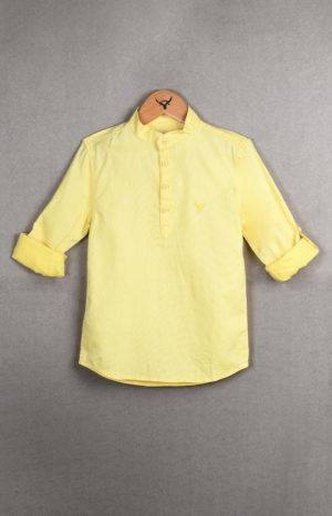 Boys Full Sleeve Kurta Cotton Shirt