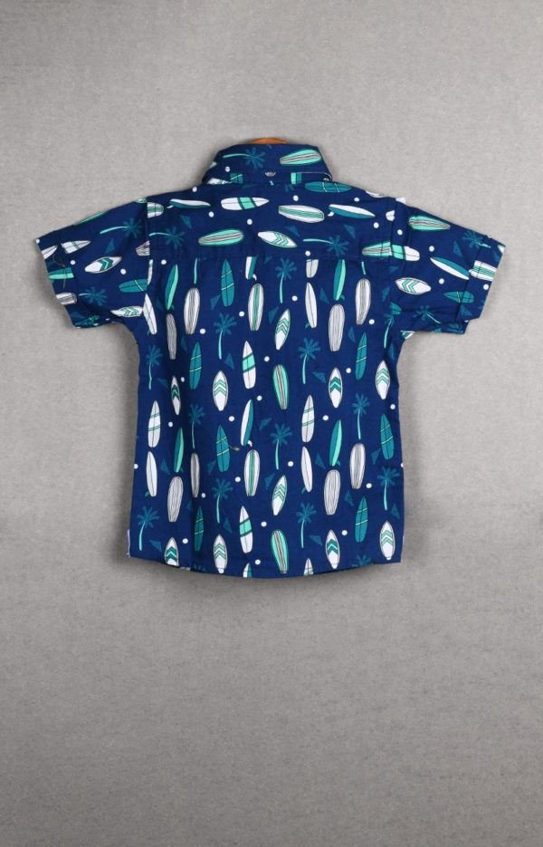 Baby Boy Half Sleeve AOP Cotton Shirt - Image 2