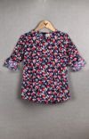 Girls 3/4th Sleeve Rayon Tops
