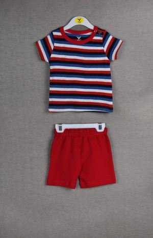 Baby Boy Cotton T-shirt with Shorts Set
