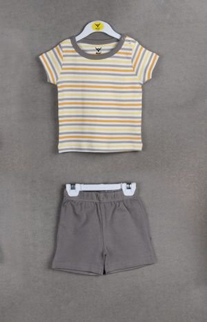 Baby Boy Cotton T-shirt with Shorts Set