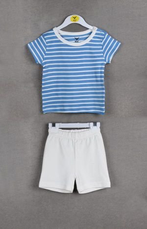 Baby Boy Cotton T-shirt with Shorts Set