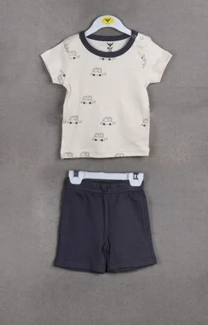Baby Boy Cotton T-shirt with Shorts Set