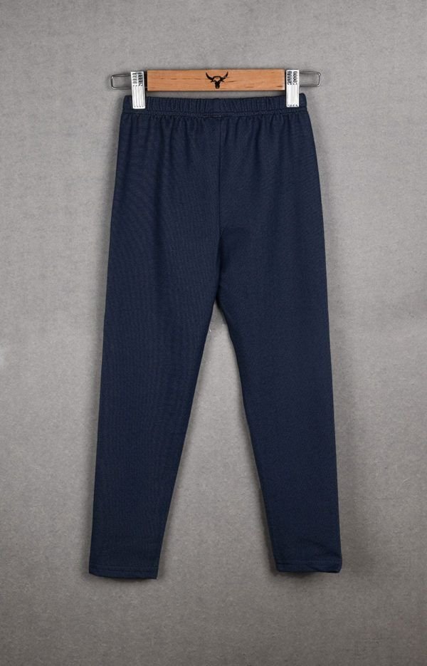 Girls Plain Poly Cotton Jeggings - Image 2