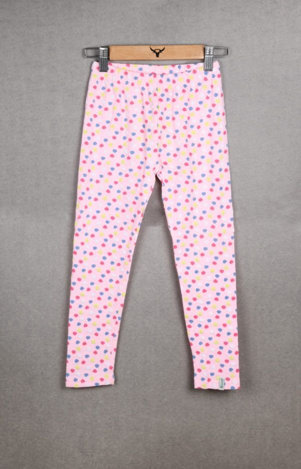 Girls Printed Cotton Lycra Leggings